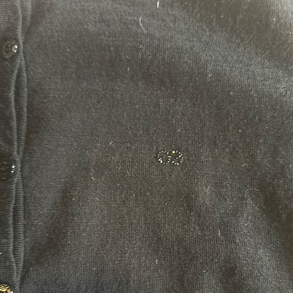 Escada Sport Black Button-Up Cardigan w inside chain design 75% merino wool sz M - Picture 5 of 14